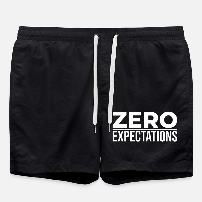 Zéro attente – Déclaration minimale - Short de bain - noir