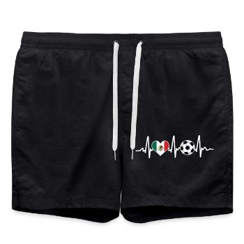 Mexico Football - Swim Trunks - black - Front - AI Model Male 185 light (185cm)
