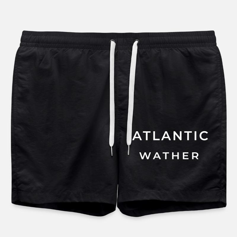 ATLANTIC_WATHER - Swim Trunks - black
