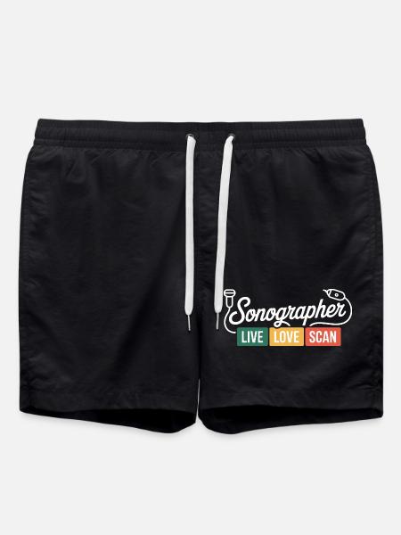 Sonographer Live Love Scan - Swim Trunks - black