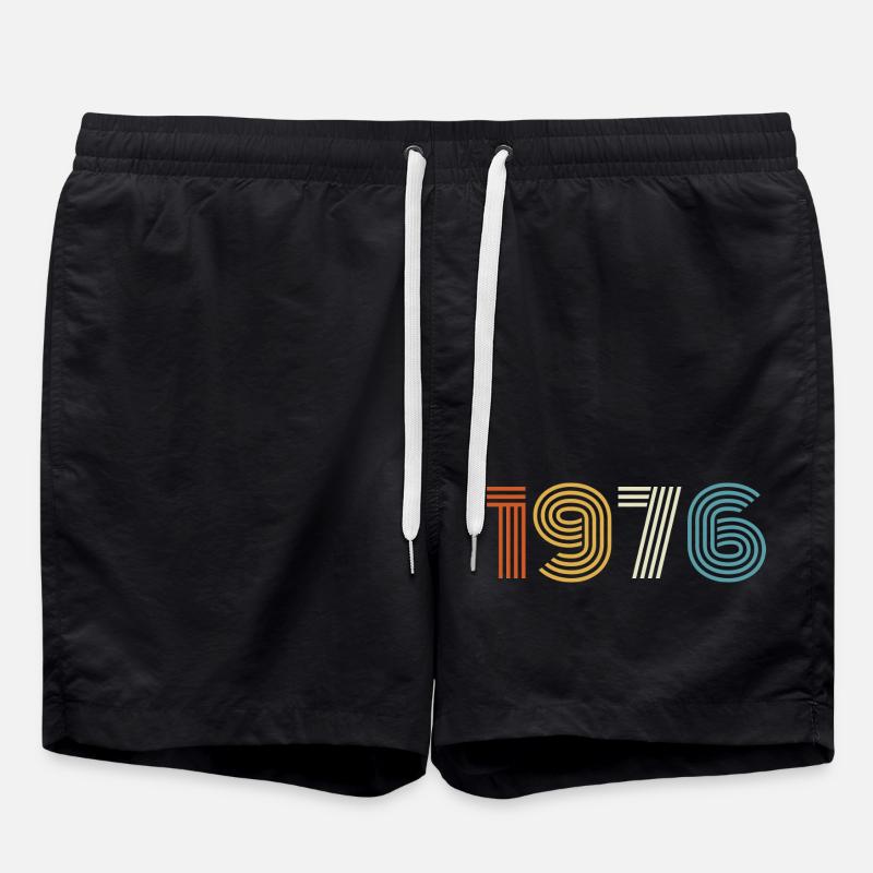 1976 Geschenk 1976 Vintage 1976 - Badeshorts - Schwarz