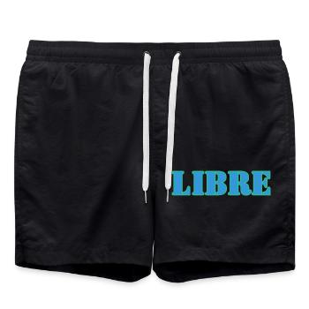 LIBRE - Short de bain - noir - Devant - AI Model Male 185 light (185cm)