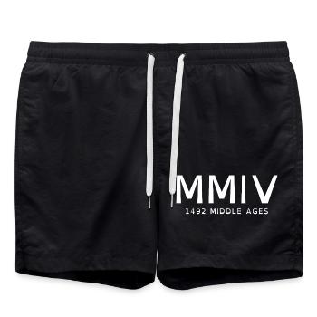 2004_LINE_white - Swim Trunks - black - Front - AI Model Male 185 light (185cm)