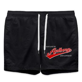 I Got Lost In Aalborg And Loved It - Swim Trunks - black - Front - AI Model Male 185 light (185cm)