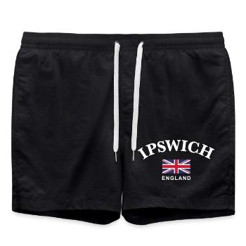 Ipswich, England - Badeshorts - Schwarz - Vorne - AI Model Male 185 light (185cm)