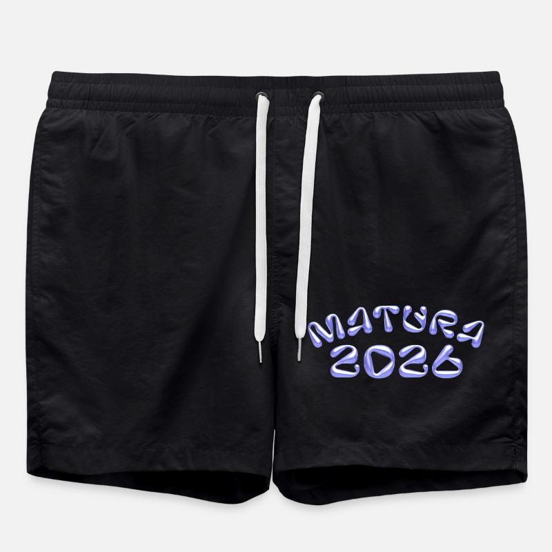 Matura 2026 Bleu Néon - Short de bain - noir