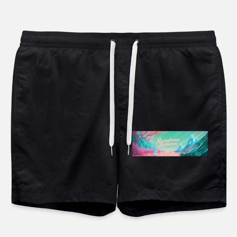 Neurodiverse Brilliance - Badeshorts - Schwarz