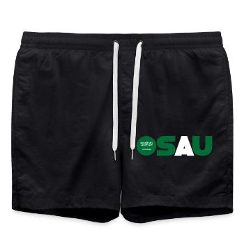 Arabie Saoudite - Short de bain - noir - Devant - AI Model Male 185 light (185cm)