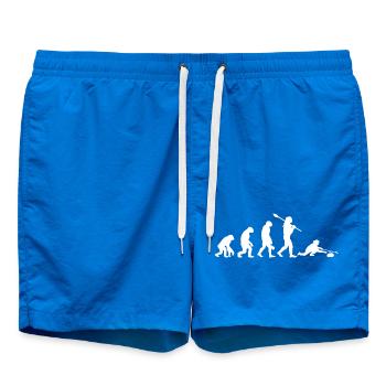 Évolution du curling : Art drôle des sports d’hiver - Short de bain - cobalt blue - Devant
