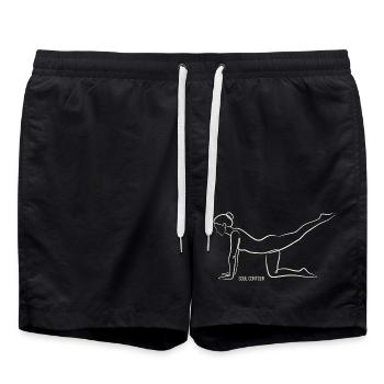SOUL CONTOUR - Vyaghrasana - Swim Trunks - black - Front - AI Model Male 185 light (185cm)