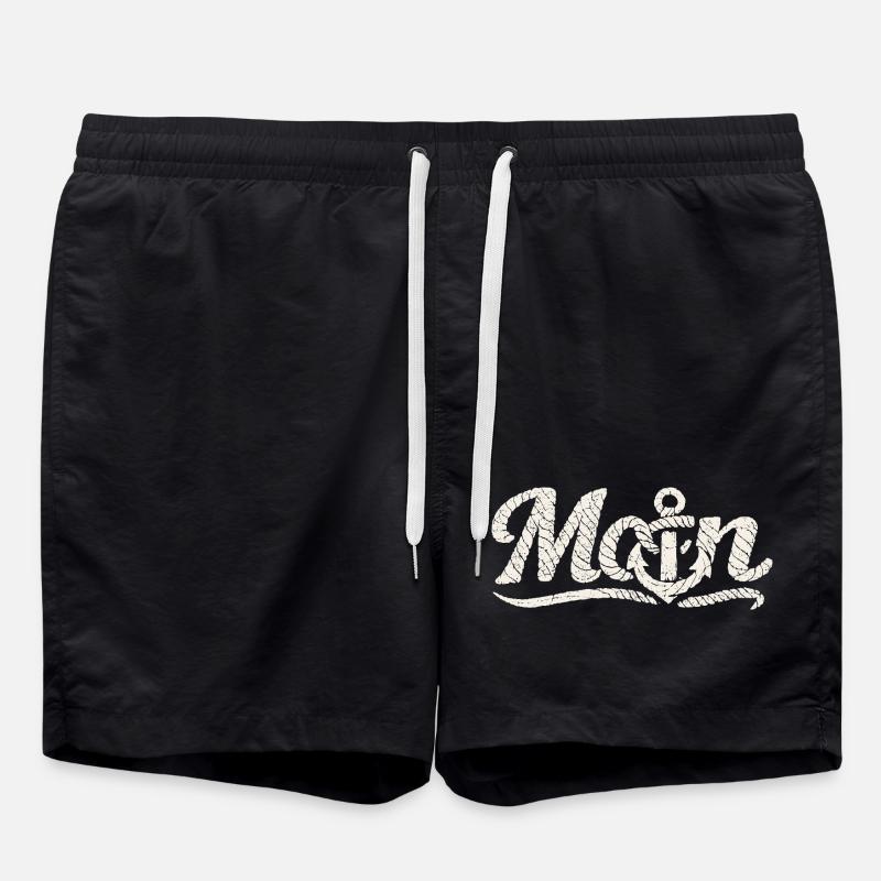 Moin Anker Küsten Design - Badeshorts - Schwarz