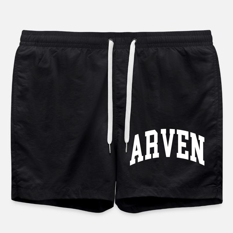 Swiss stone pines - Swim Trunks - black
