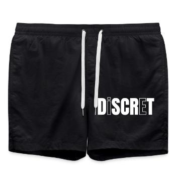 DISCRET !  - Short de bain - noir - Devant - AI Model Male 185 light (185cm)