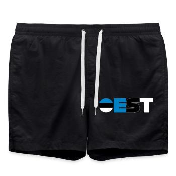 Estonie - Short de bain - noir - Devant - AI Model Male 185 light (185cm)