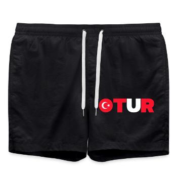 Turquie - Short de bain - noir - Devant - AI Model Male 185 light (185cm)