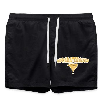 Style Apparatebauer - Badeshorts - Schwarz - Vorne - AI Model Male 185 light (185cm)