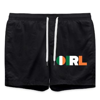 Irlande - Short de bain - noir - Devant - AI Model Male 185 light (185cm)