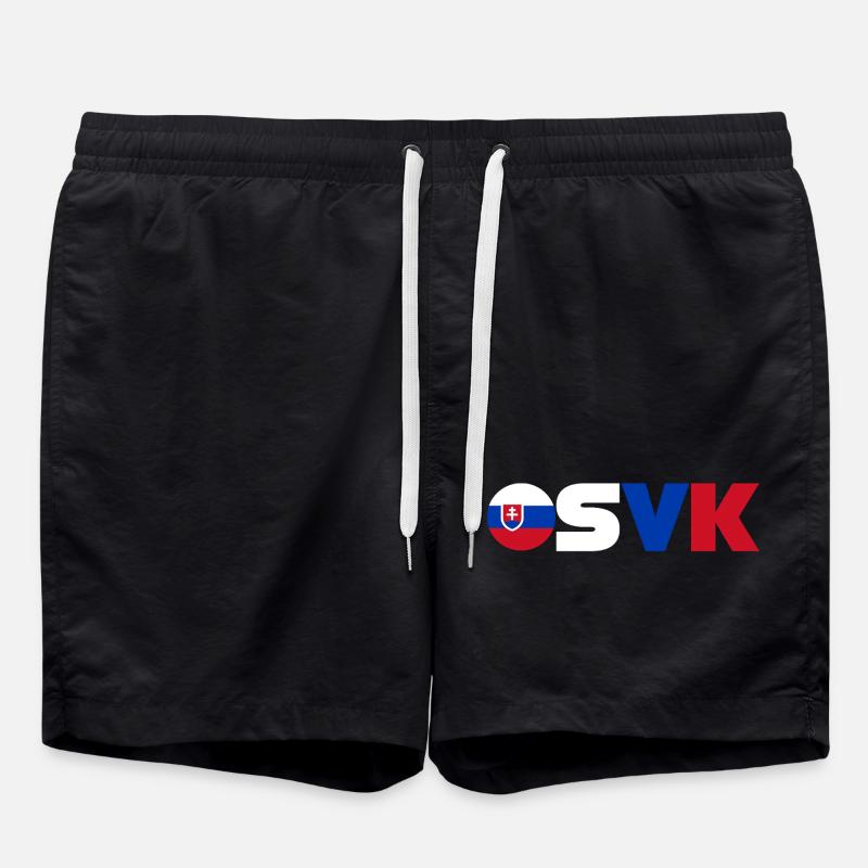Slowakei - Badeshorts - Schwarz