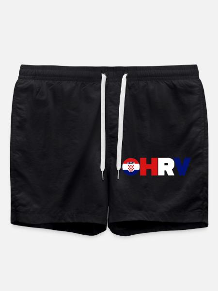 Kroatien - Badeshorts - Schwarz