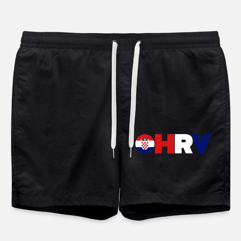 Croatia - Swim Trunks - black