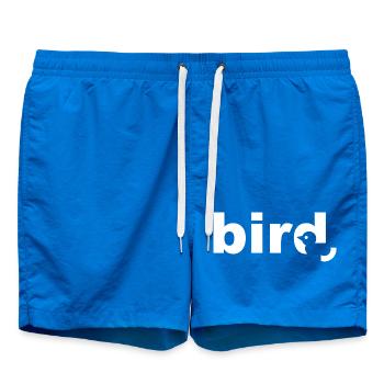 Bird Texte Blanc - Short de bain - cobalt blue - Devant