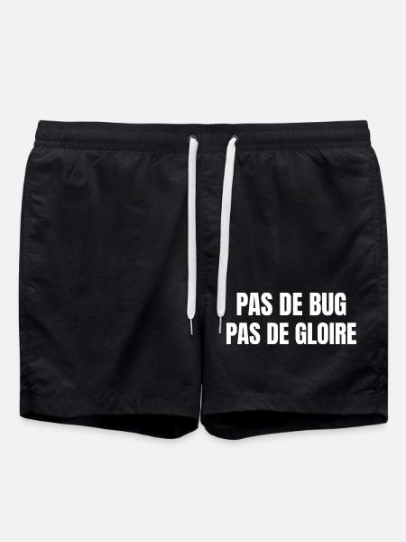No bugs, no glory - Swim Trunks - black