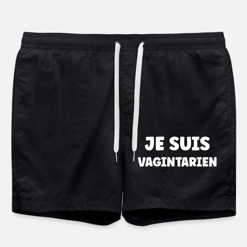Je Suis Vagintarien - Short de bain - noir