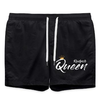 Bike Polo Queen - Swim Trunks - black - Front - AI Model Male 185 light (185cm)