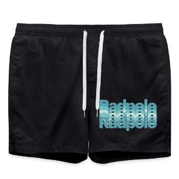 Radpolo, Hallenradsport - Badeshorts - Schwarz - Vorne - AI Model Male 185 light (185cm)