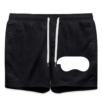 controller-weiss - Badeshorts - Schwarz - Vorne - AI Model Male 185 light (185cm)
