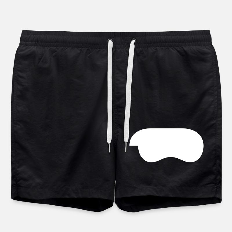 controller-weiss - Badeshorts - Schwarz