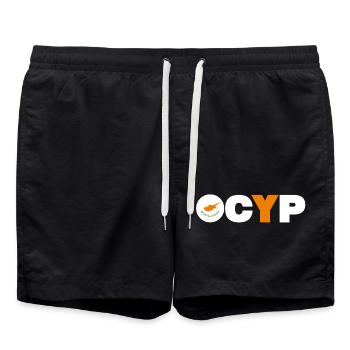Cyprus - Swim Trunks - black - Front - AI Model Male 185 light (185cm)