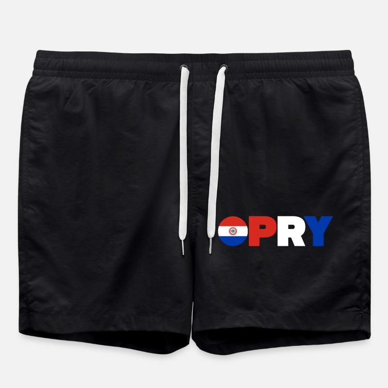 Paraguay - Badeshorts - Schwarz