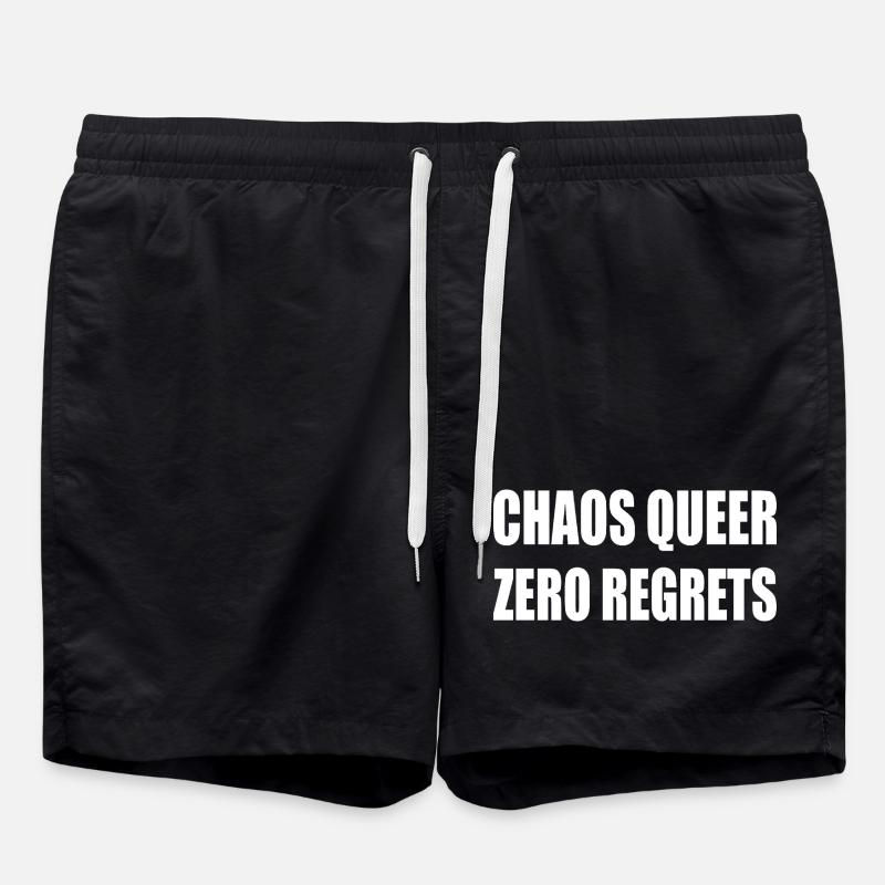 Chaos Queer Zéro Regret - Short de bain - noir