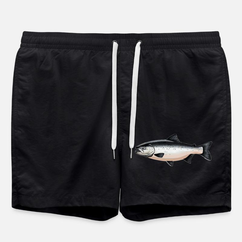 Saumon Saumon - Short de bain - noir