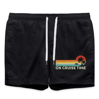 Croisière en vacances tropicales d’été en croisière - Short de bain - noir - Devant - AI Model Male 185 light (185cm)
