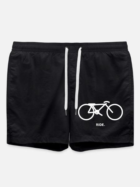 RIDE. – Minimal bike bike design - Swim Trunks - black