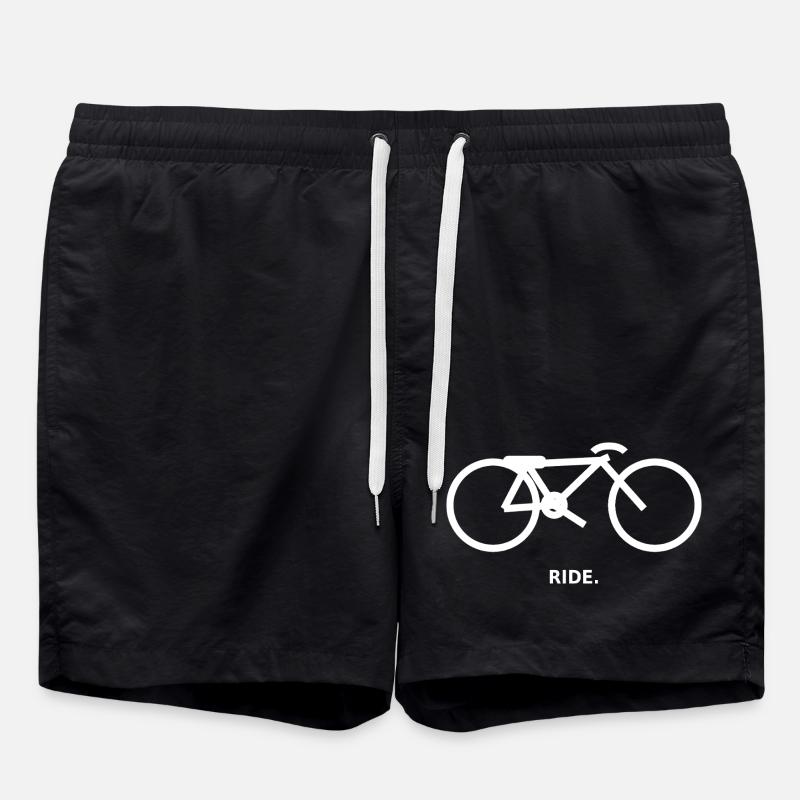 MONTE. – Conception minimale de vélo - Short de bain - noir
