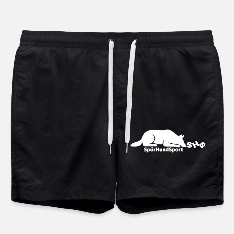 SHS Logo weiss - Badeshorts - Schwarz