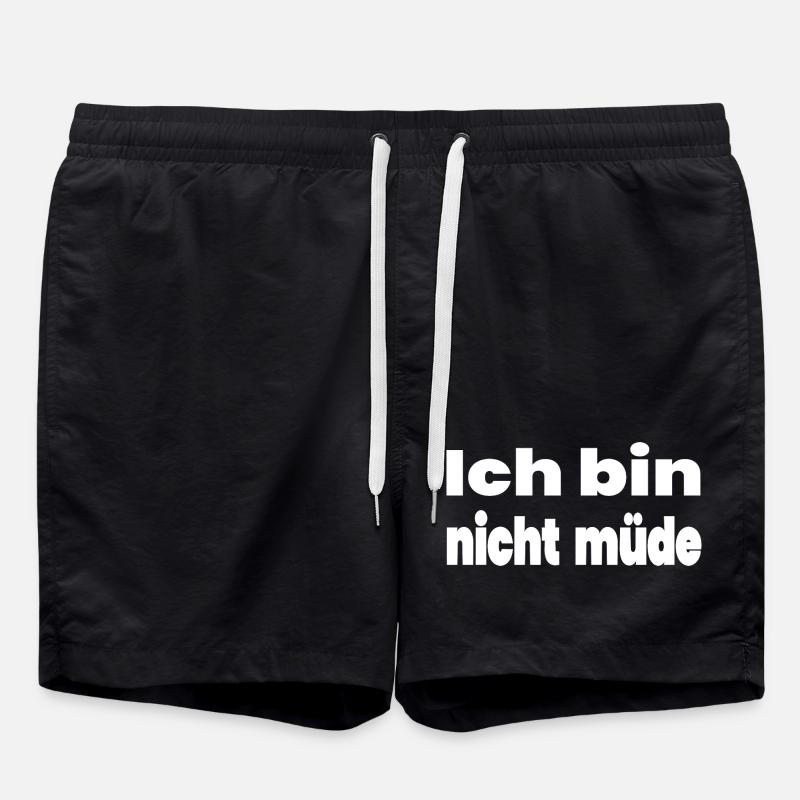 Tired - Swim Trunks - black
