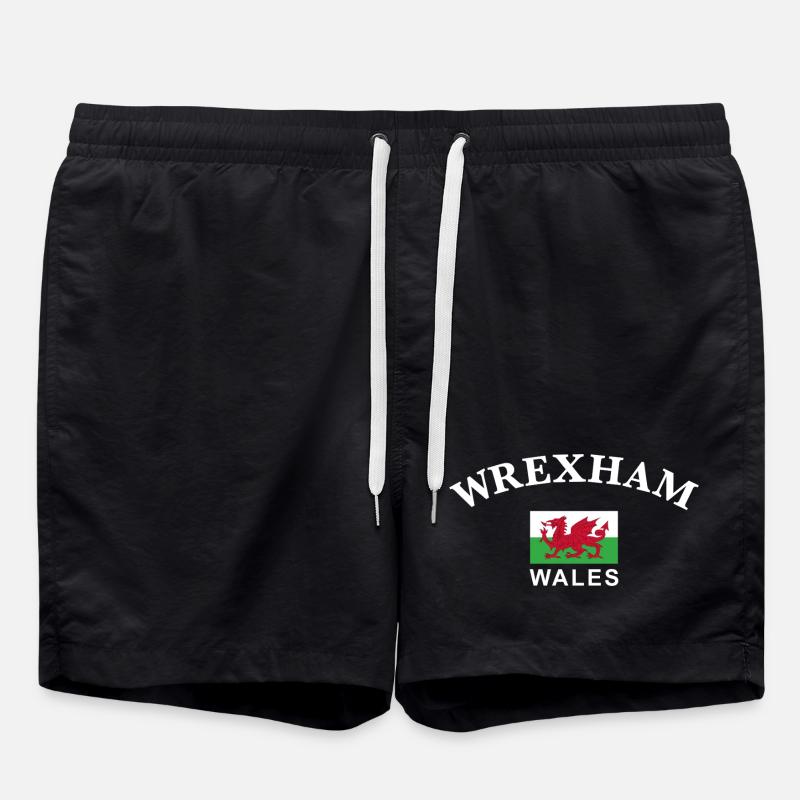 Wrexham, Wales - Badeshorts - Schwarz