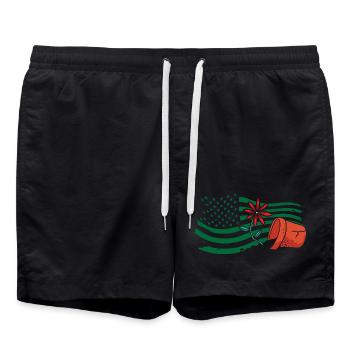 American Gardener Plant Lover Plants - Swim Trunks - black - Front - AI Model Male 185 light (185cm)
