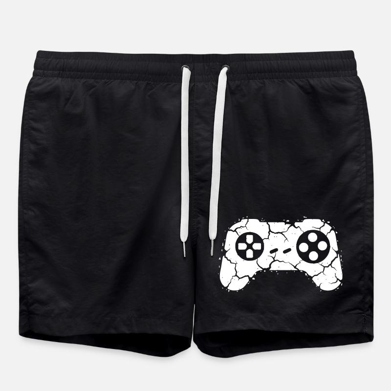 Controller Risse Rage Quit - Badeshorts - Schwarz