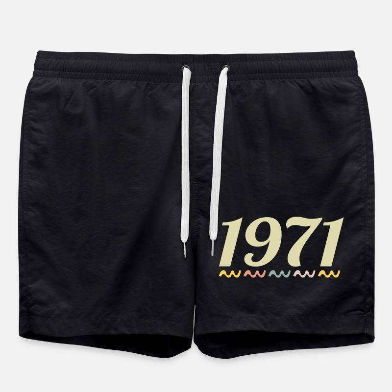 1971 - Badeshorts - Schwarz