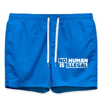 Aucun humain n’est illégal - Short de bain - cobalt blue - Devant