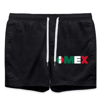 Mexico - Swim Trunks - black - Front - AI Model Male 185 light (185cm)