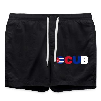 Cuba - Short de bain - noir - Devant - AI Model Male 185 light (185cm)