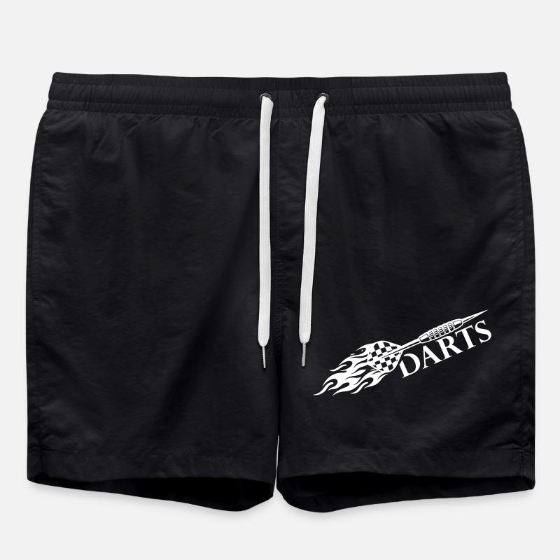 Fléchettes Fléchettes Flamme - Short de bain - noir