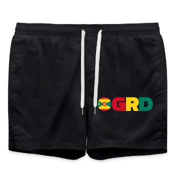 Grenade - Short de bain - noir - Devant - AI Model Male 185 light (185cm)