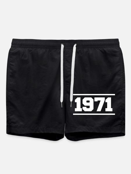 1971 Cadeau rétro 1971 - Short de bain - noir